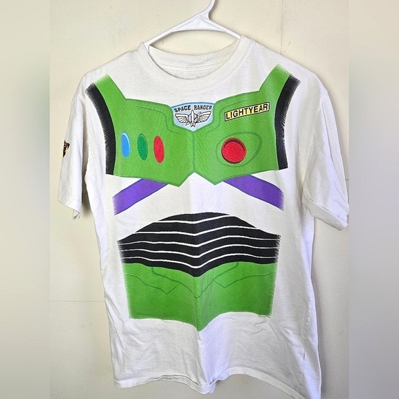 Authentic Walt Disney World Disneyland Buzz Lightyear AOP Shirt, Youth XL - Picture 1 of 6
